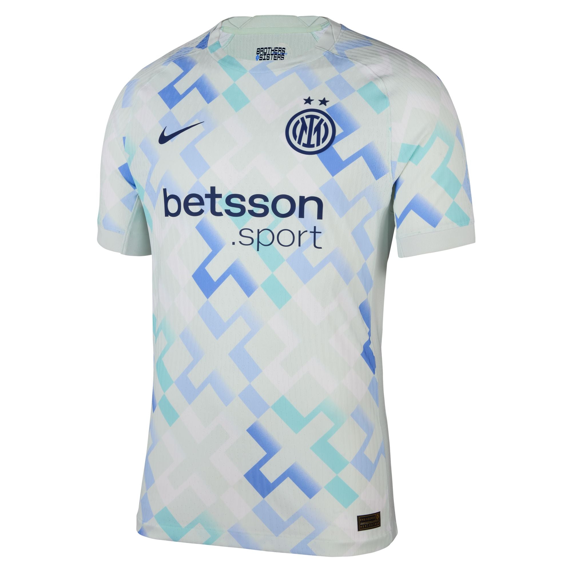 BB Branded Inter Milan 2025/26 away jersey in light blue with geometric pattern and sponsor logo