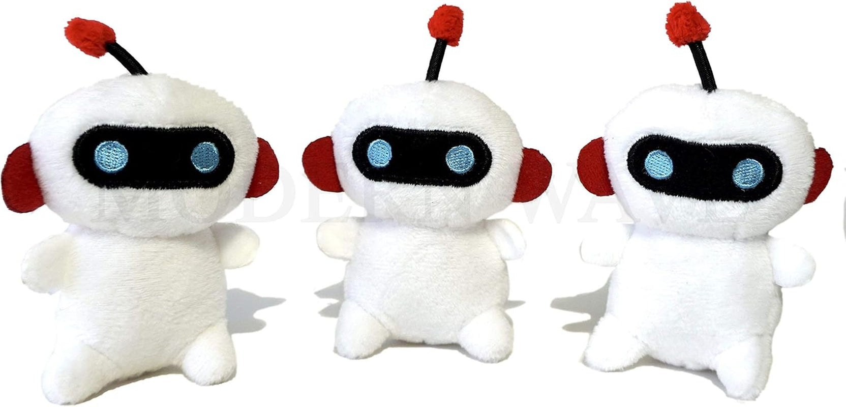 Craques interactive dog puzzle toy in white robot design with blue eyes and red antenna