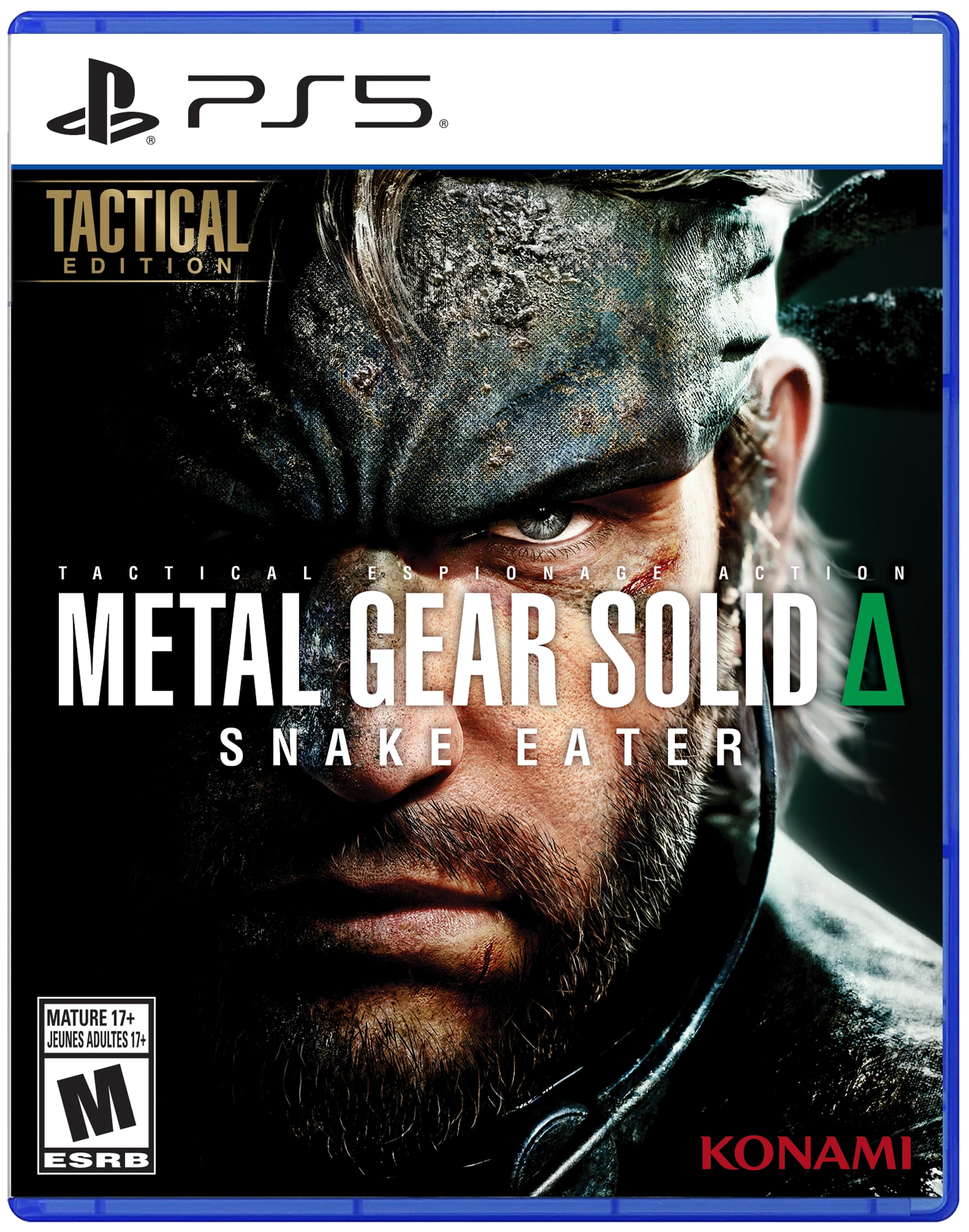 Metal Gear Solid Delta Snake Eater Xbox Series X game cover tactical edition with close-up of soldier's face