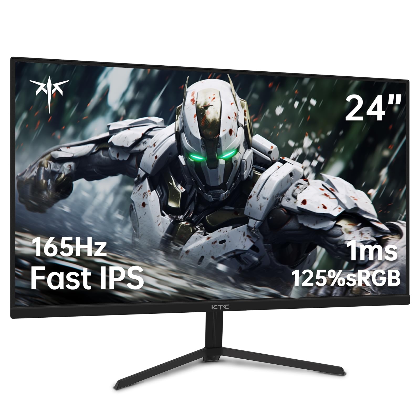 KTC 24 inch gaming monitor by craques with 165Hz refresh rate 1ms response time and 125 percent sRGB color