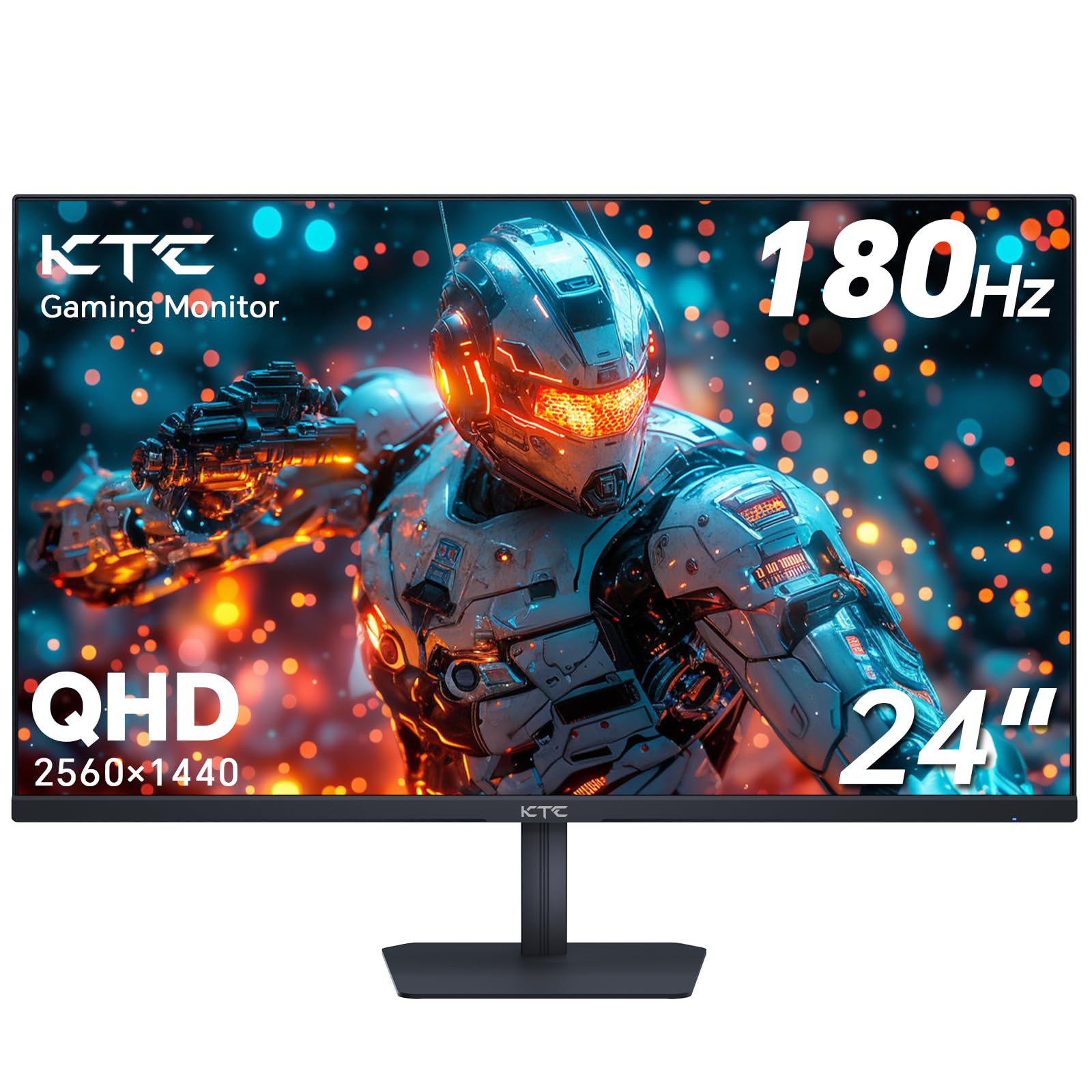 KTC 24 inch gaming monitor with 180Hz refresh rate and QHD 2560x1440 resolution display