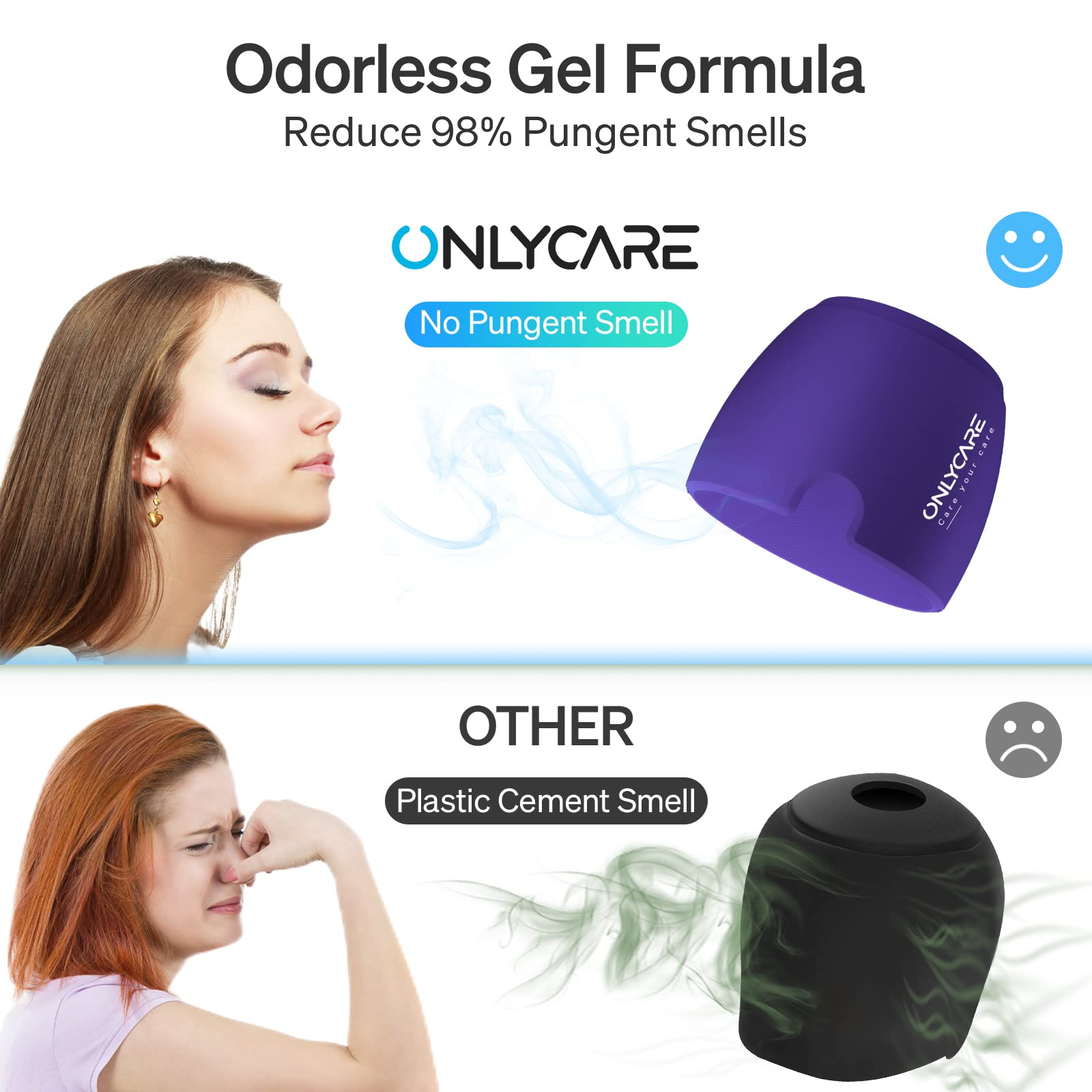 Craques Onlycare migraine relief cap with odorless gel formula and no pungent smell