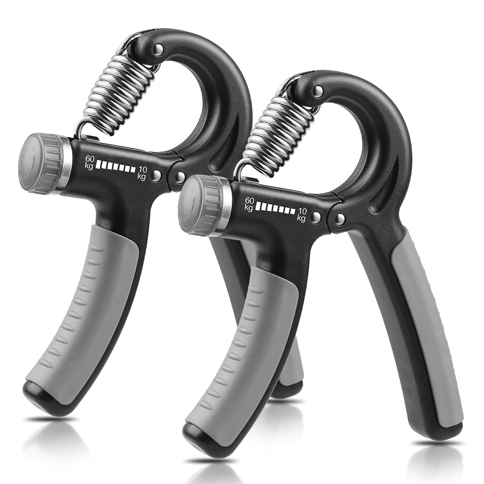Craques adjustable hand grip strengthener with ergonomic handles and tension dial for hand exercise