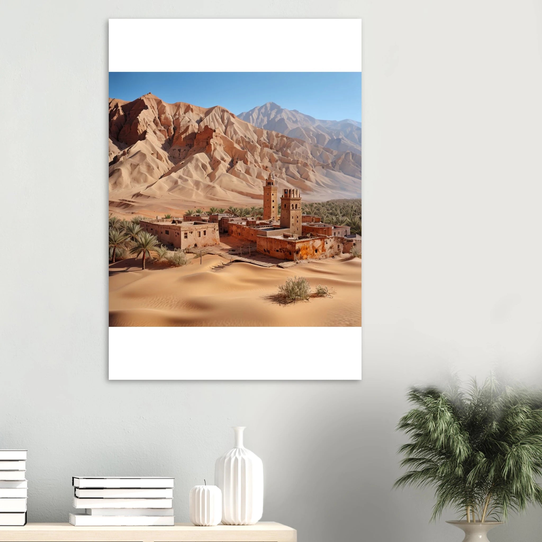 Seren Desert Landscape Wall art - 70x100 cm / 28x40″ / Aluminum Print / Material