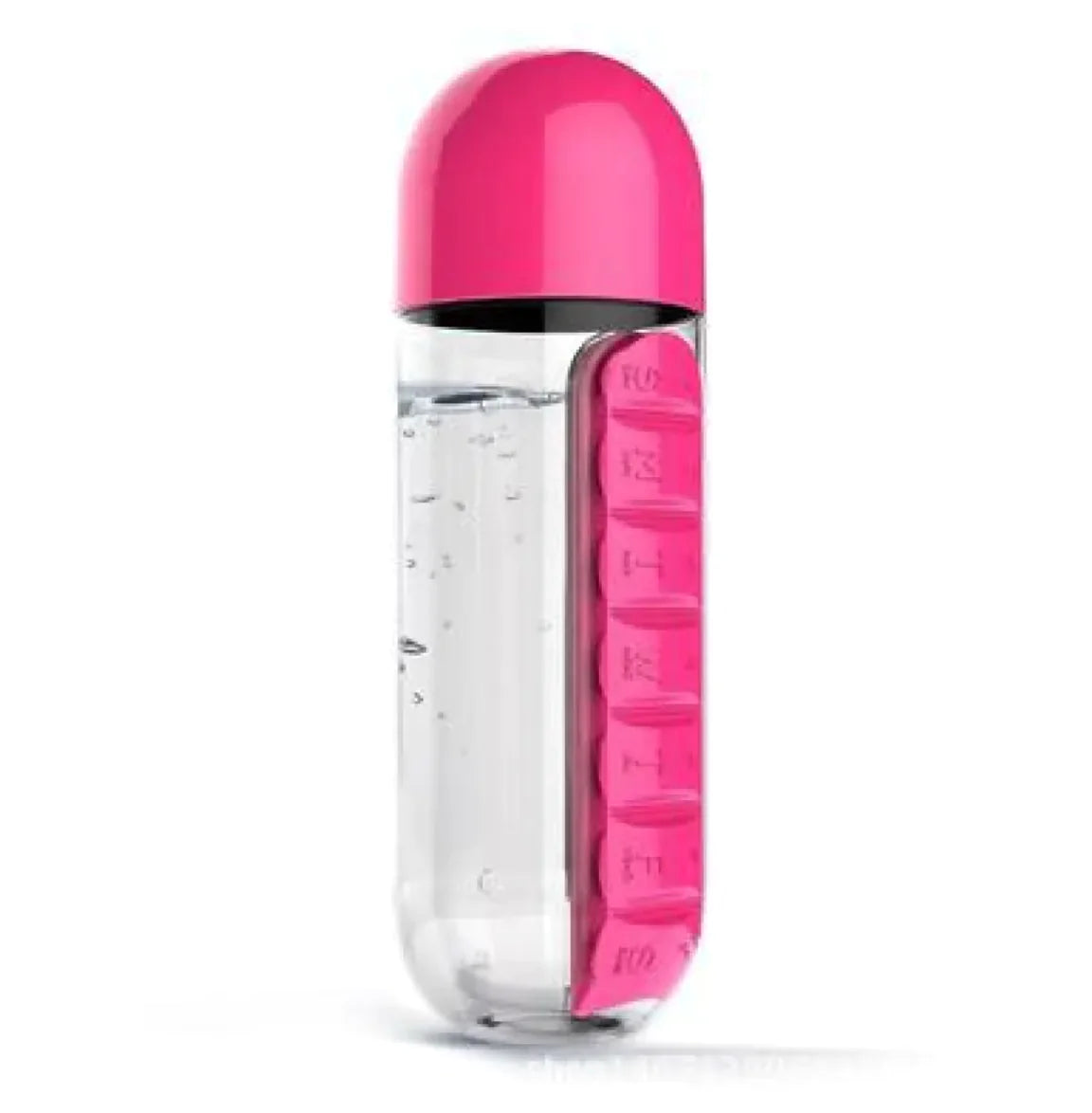 Craques Hybrid Pill Bottle Water Bottle with Daily Organizer craques