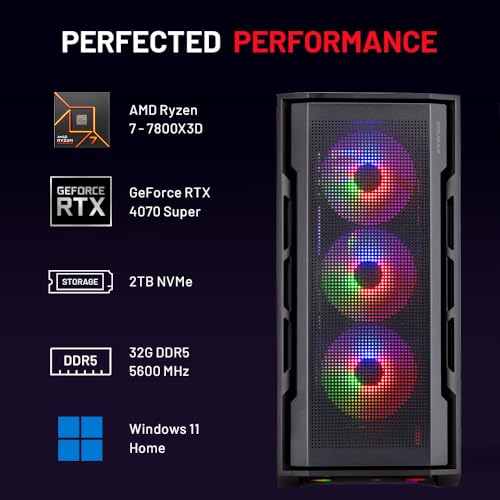 Skytech Gaming Archangel Gaming PC Desktop – AMD Ryzen 5 7600X 4.7 GHz, NVIDIA RTX 4060 Ti