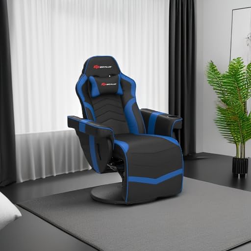 POWERSTONE Gaming Recliner, Adjustable Massage Gaming Chair - craques