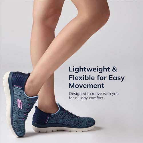 Skechers Womens Hands Free Slip Ins Summits Dazzling Haze Sneaker - craques