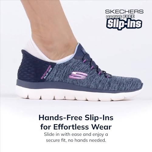 Skechers Womens Hands Free Slip Ins Summits Dazzling Haze Sneaker - craques