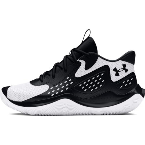 Under Armour Jet 23 Basketball Shoes - Lightweight Durable - 10.5 Women/9 Men / (006) Black/White/Black