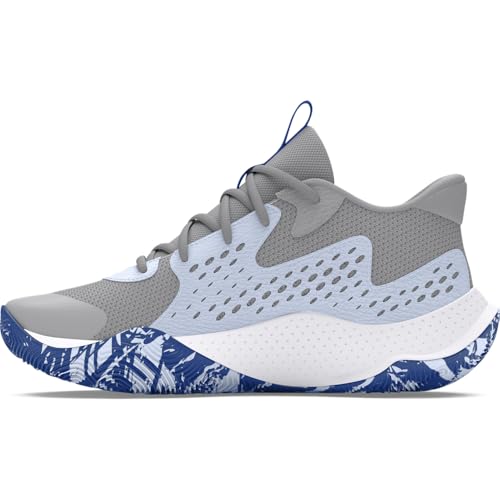 Under Armour Jet 23 Basketball Shoes - Lightweight Durable - 12 Women/10.5 Men / (104) Mod Gray/Nimbus Blue/Tech Blue