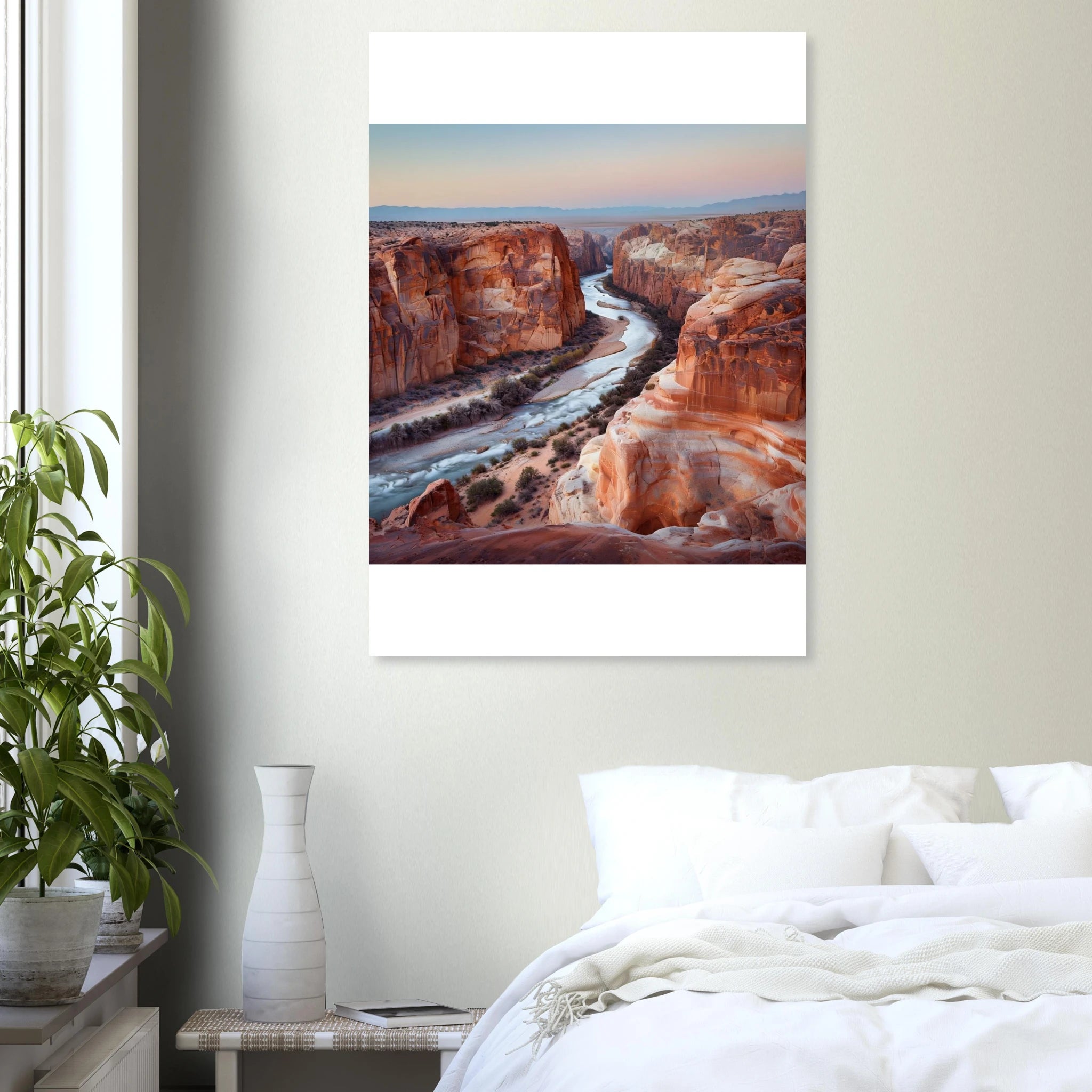 Grand Desert Canyon Wall art - 70x100 cm / 28x40″ / Aluminum Print - Material