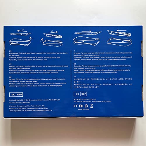 DOBEWINGDELOU PS5 Faceplate with RGB Light Strip and Dust Filter for Cooling Vents - craques