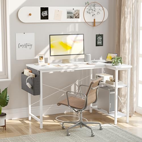 BEXEVUE Computer Desk with Power Outlets - craques