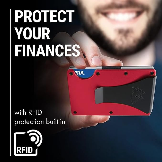 Craques RFID Blocking Minimalist Wallet with Wood Pattern craques