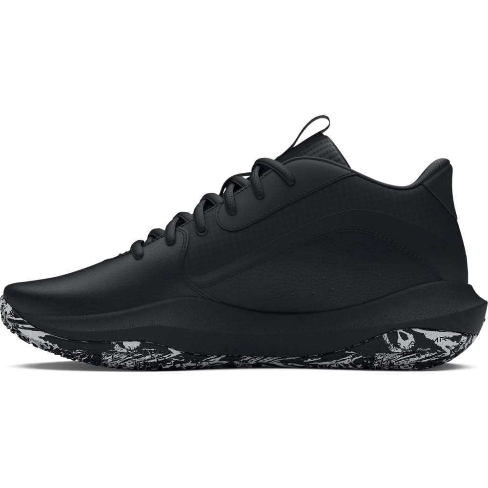Under Armour Lockdown 7 Sneakers - Lightweight Basketball Shoes - 8.5 Women/7 Men / (003) Black/Black/Metallic Silver
