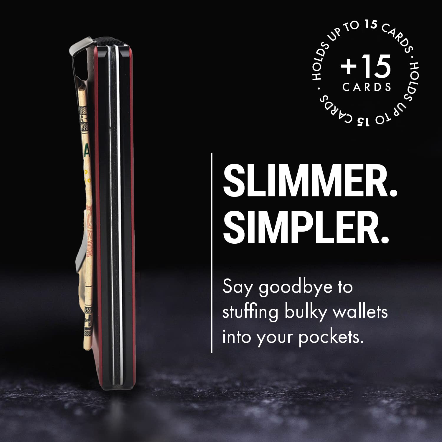 Craques RFID Blocking Minimalist Wallet with Wood Pattern craques