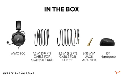 beyerdynamic MMX 300 PRO Closed Gaming Headset with Stellar.45 Driver and Condenser Microphone