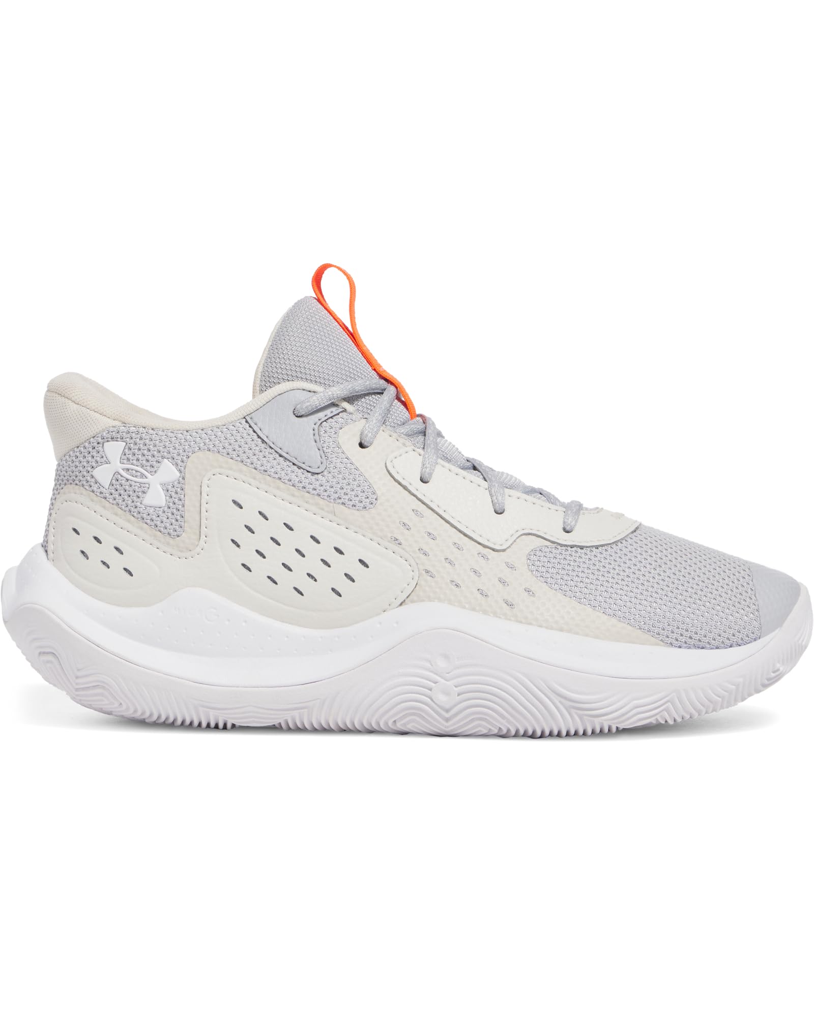 Under Armour Jet 23 Basketball Shoes - Lightweight Durable - 14.5 Women/13 Men / (011) Mod Gray/Ares Red/White