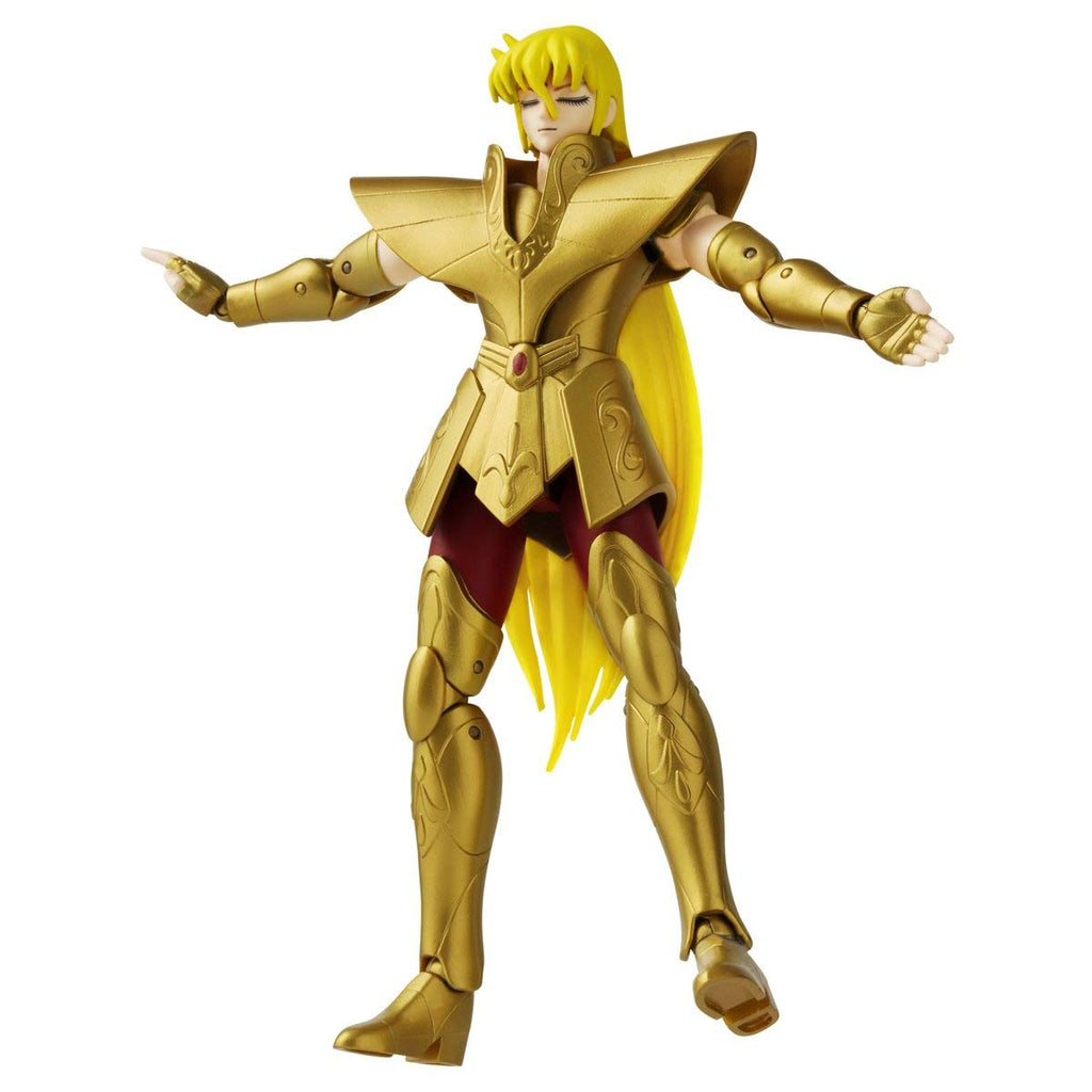 craques Namikaze Minato action figure in detailed gold armor with long yellow hair and articulated limbs