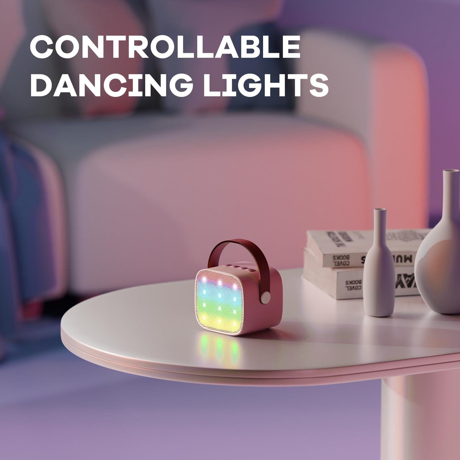 Mini Karaoke Machine for Kids Adults, Portable Bluetooth Speaker - craques