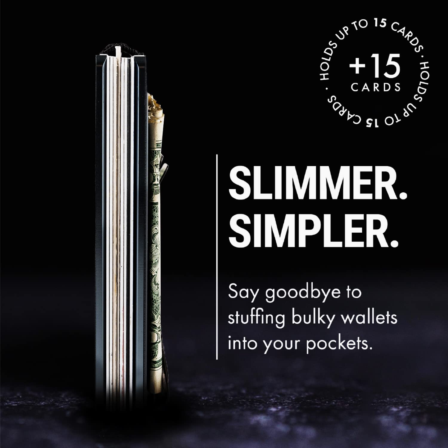 Craques RFID Blocking Minimalist Wallet with Wood Pattern craques