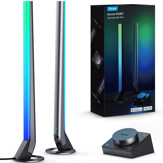 Govee RGBIC Gaming Light Bars H6047 with Smart Controller, Wi-Fi Smart LED Gaming Lights