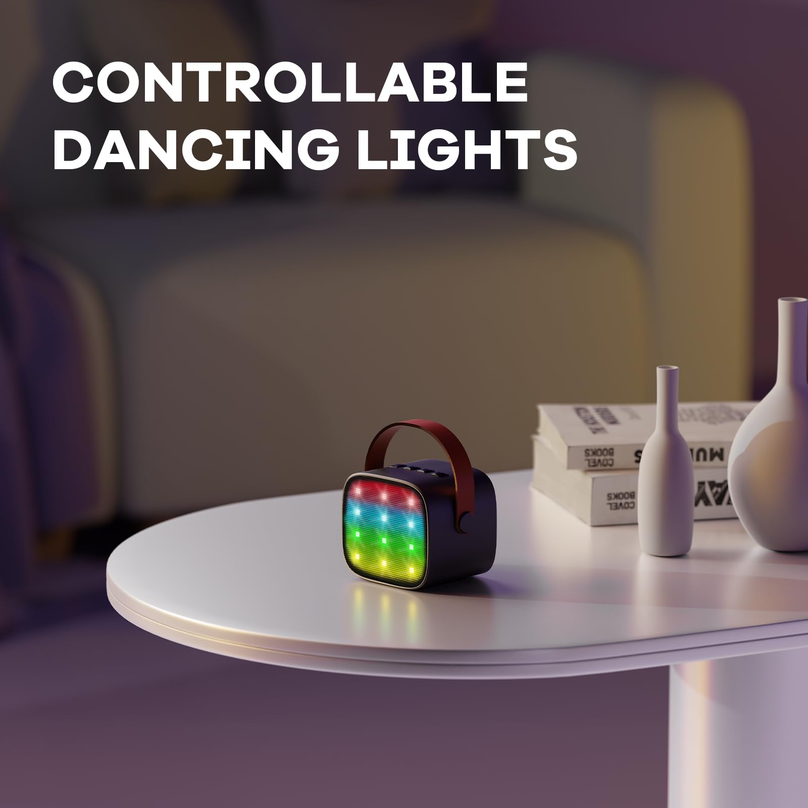 Mini Karaoke Machine for Kids Adults, Portable Bluetooth Speaker - craques