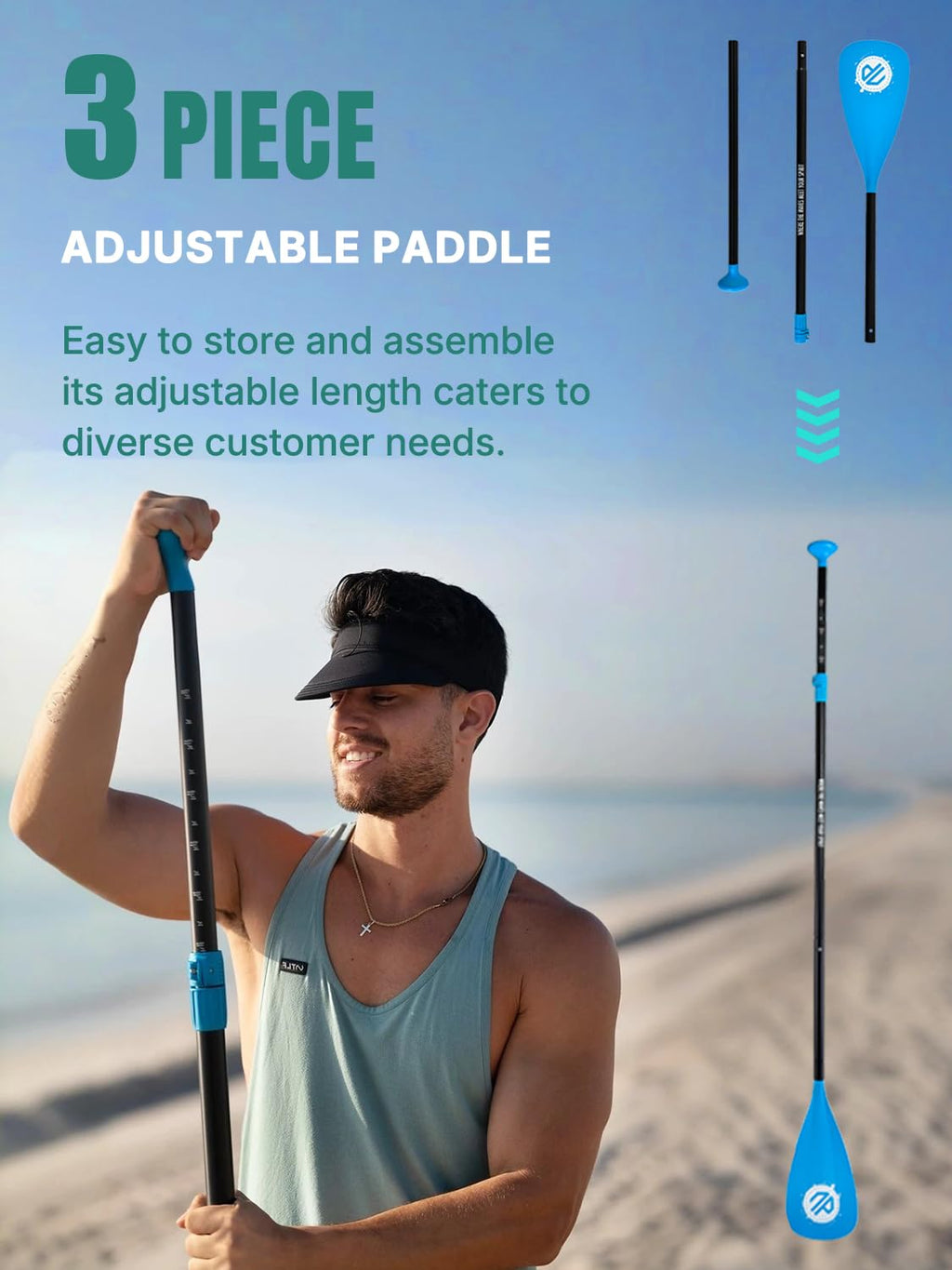 Niphean Inflatable Stand Up Paddle Board with SUP Accessories, Anti-Slip EVA Deck, 10'6'' Paddleboards Inflatable Paddle Boards for Adults & Youth of All Skill Levels - craques