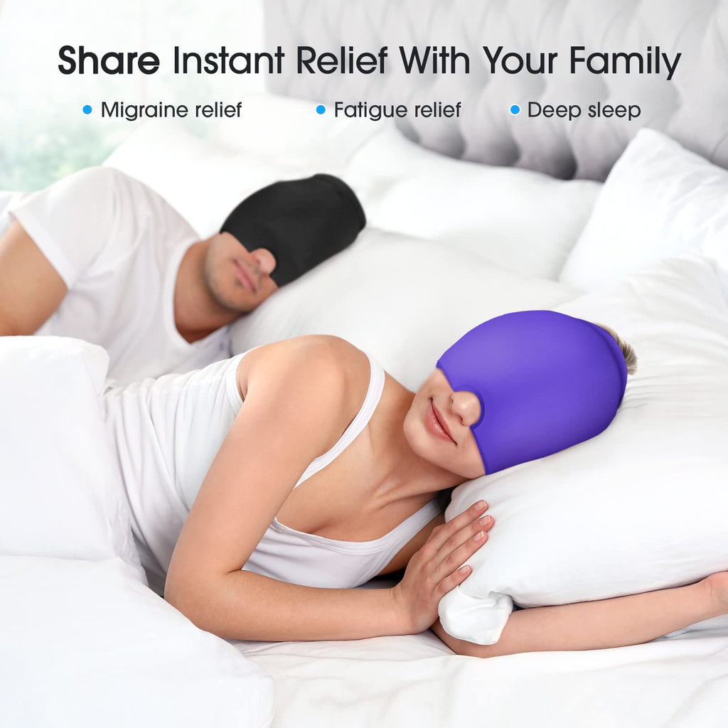 ONLYCARE Migraine Relief Cap Headache Relief Hat ice hat for Migraine - craques