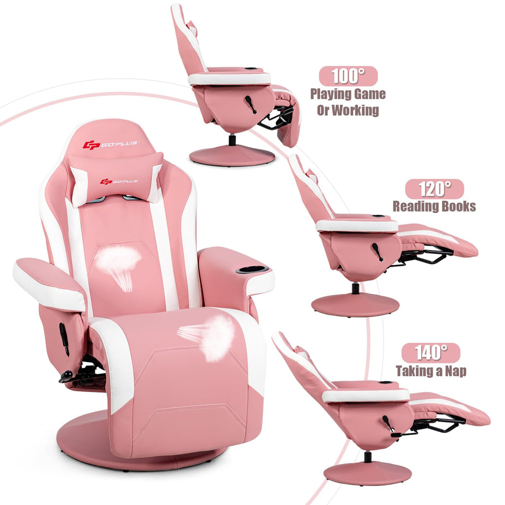 POWERSTONE Gaming Recliner, Adjustable Massage Gaming Chair - craques