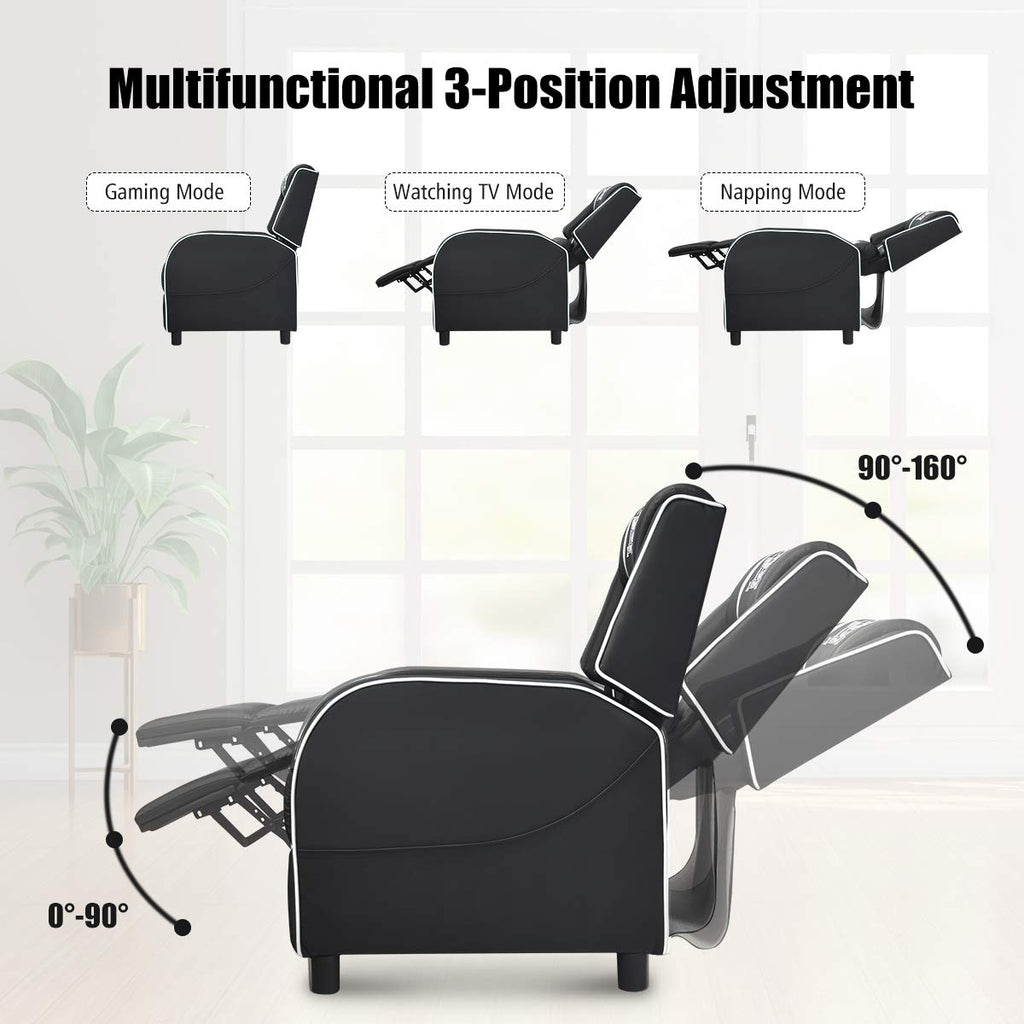 Craques Reclining Gaming Chair with Massage and Remote