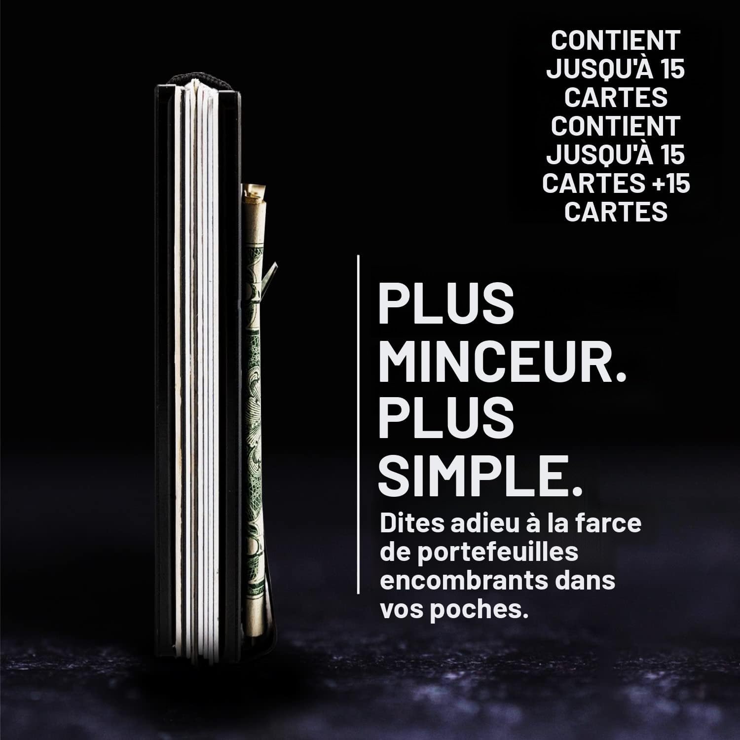 Craques RFID Blocking Minimalist Wallet with Wood Pattern craques