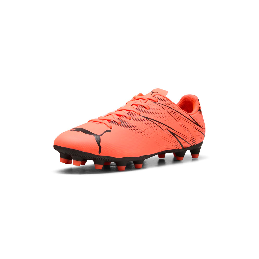PUMA Men’s Soccer Cleats Lightweight Firm Ground Shoes - 11 / Glowing Red-puma Black