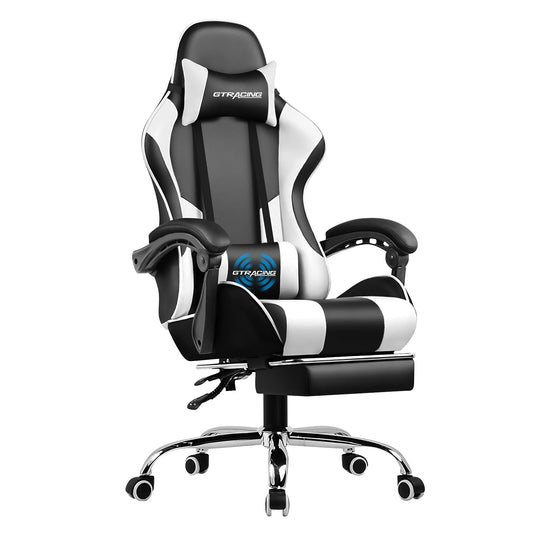 GTRACING Gaming Chair, Computer Chair with Footrest and Lumbar Support