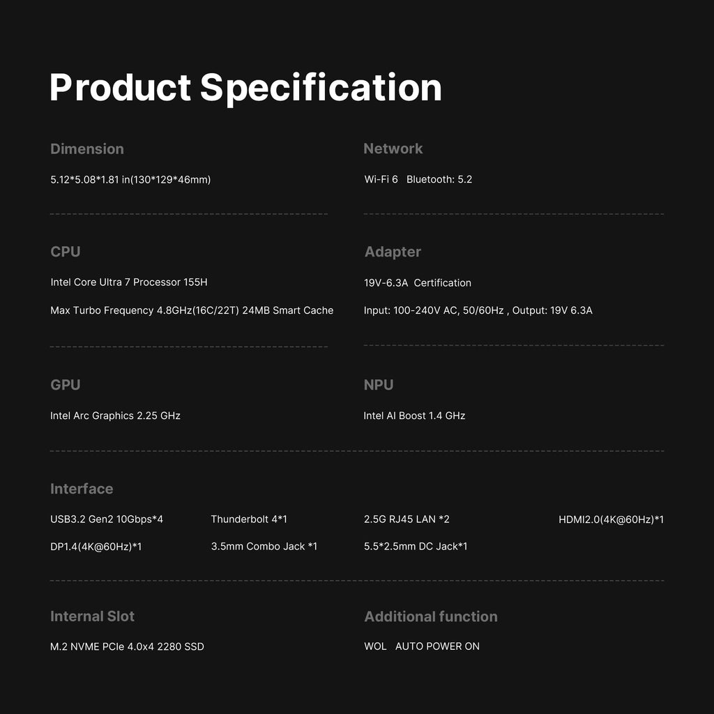 craques Ryzen 7 Gaming Mini PC Compact High-Performance