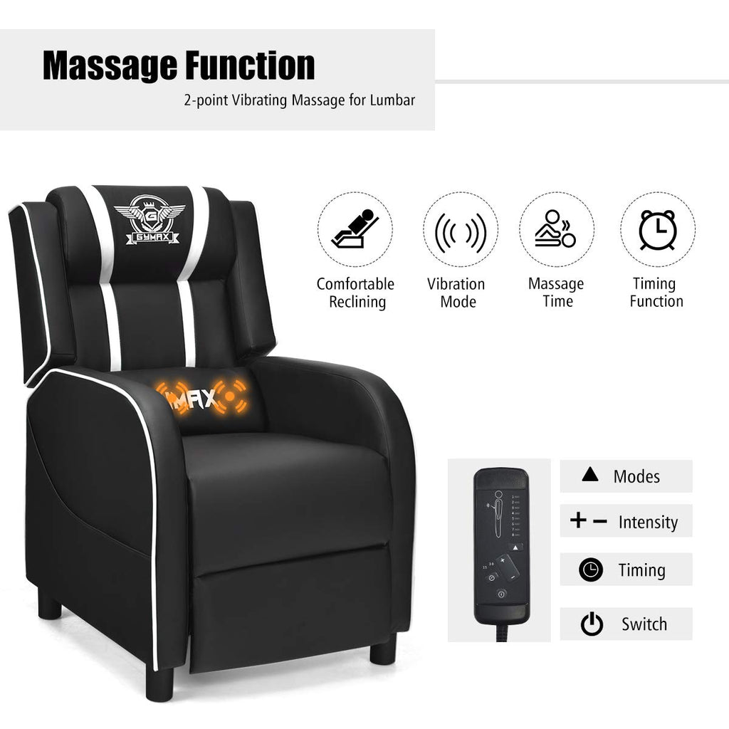 Craques Reclining Gaming Chair with Massage and Remote