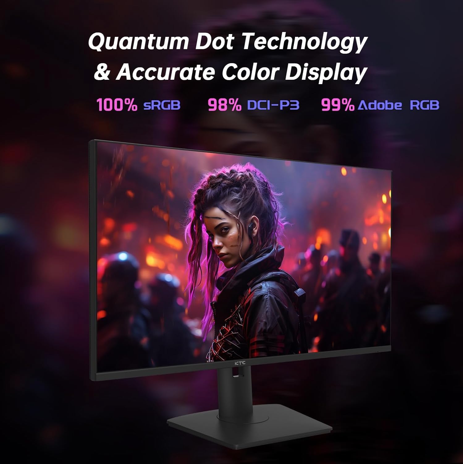 KTC 24 inch 190Hz/180Hz Gaming Monitor - craques