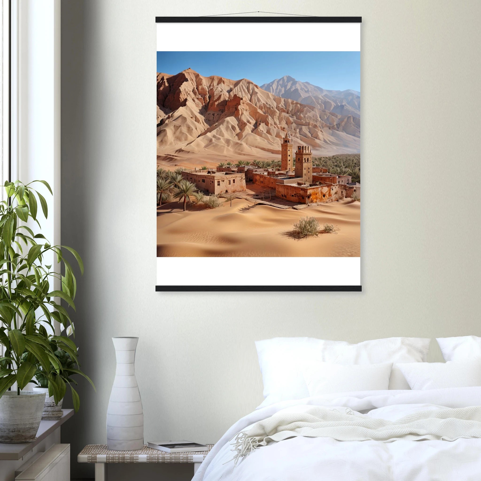 Seren Desert Landscape Wall art - 75x100 cm / 30x40″ / Premium Matte Paper Poster with Hanger / Print Material