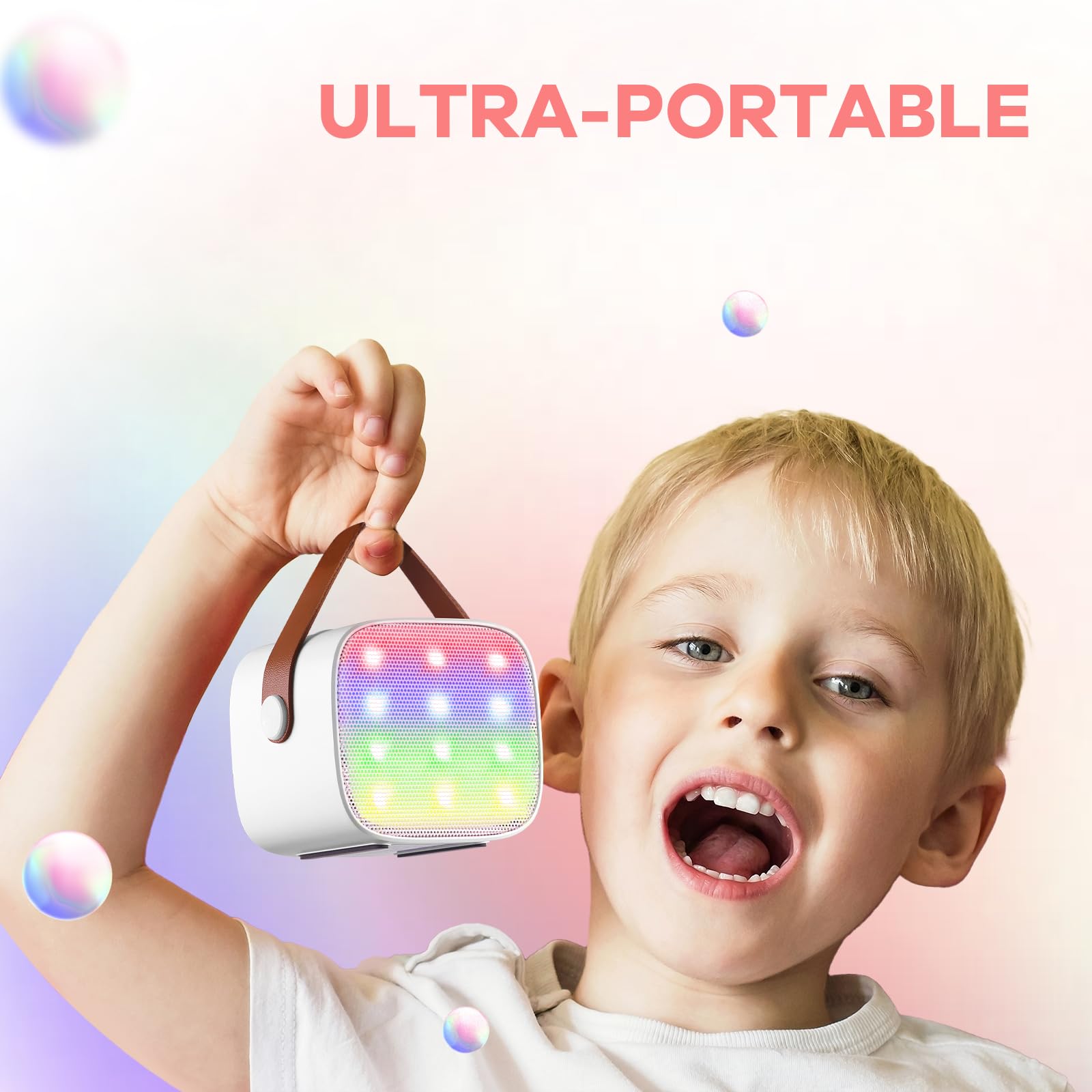 Mini Karaoke Machine for Kids Adults, Portable Bluetooth Speaker - craques