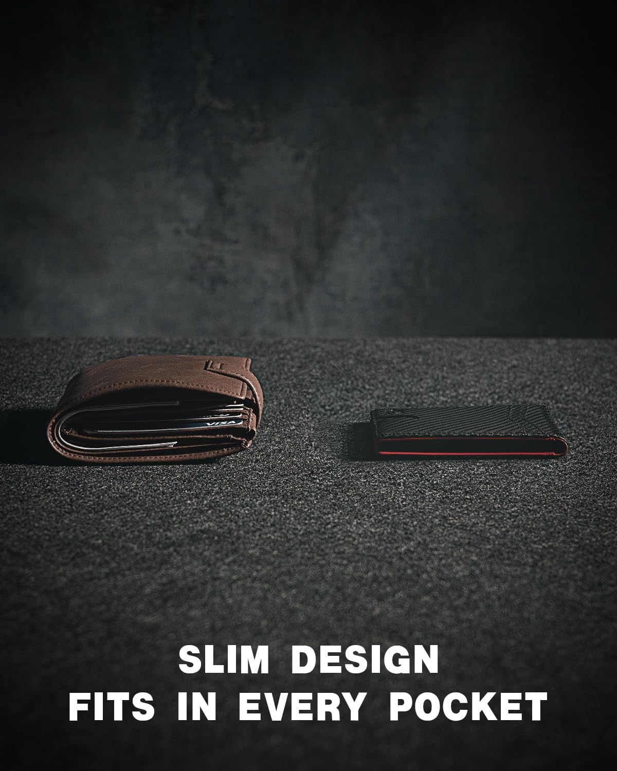 Craques Slim RFID Wallet for Men - Brown Leather craques