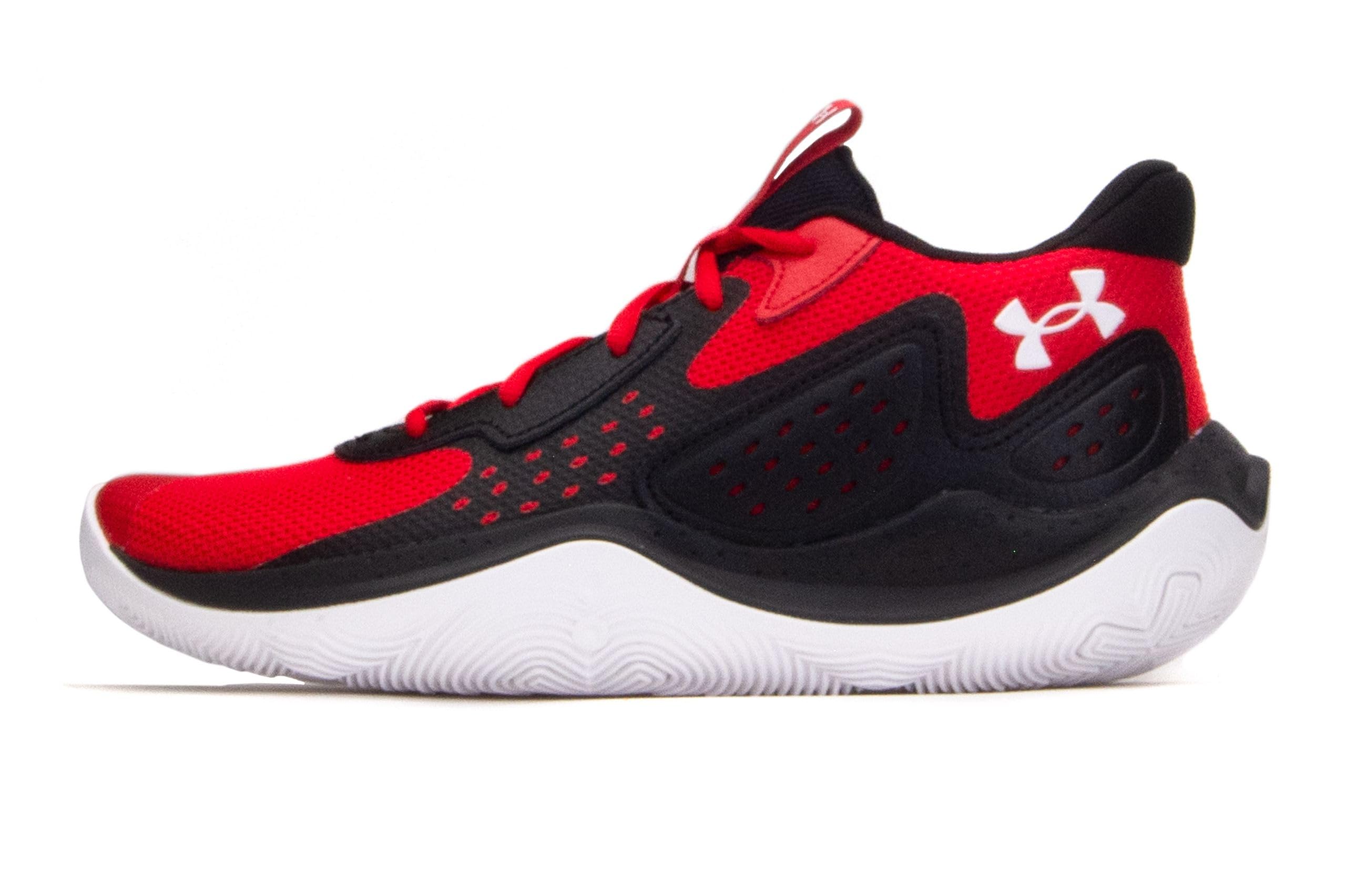 Under Armour Jet 23 Basketball Shoes - Lightweight Durable - 10.5 Women/9 Men / (600) Red/Black/White
