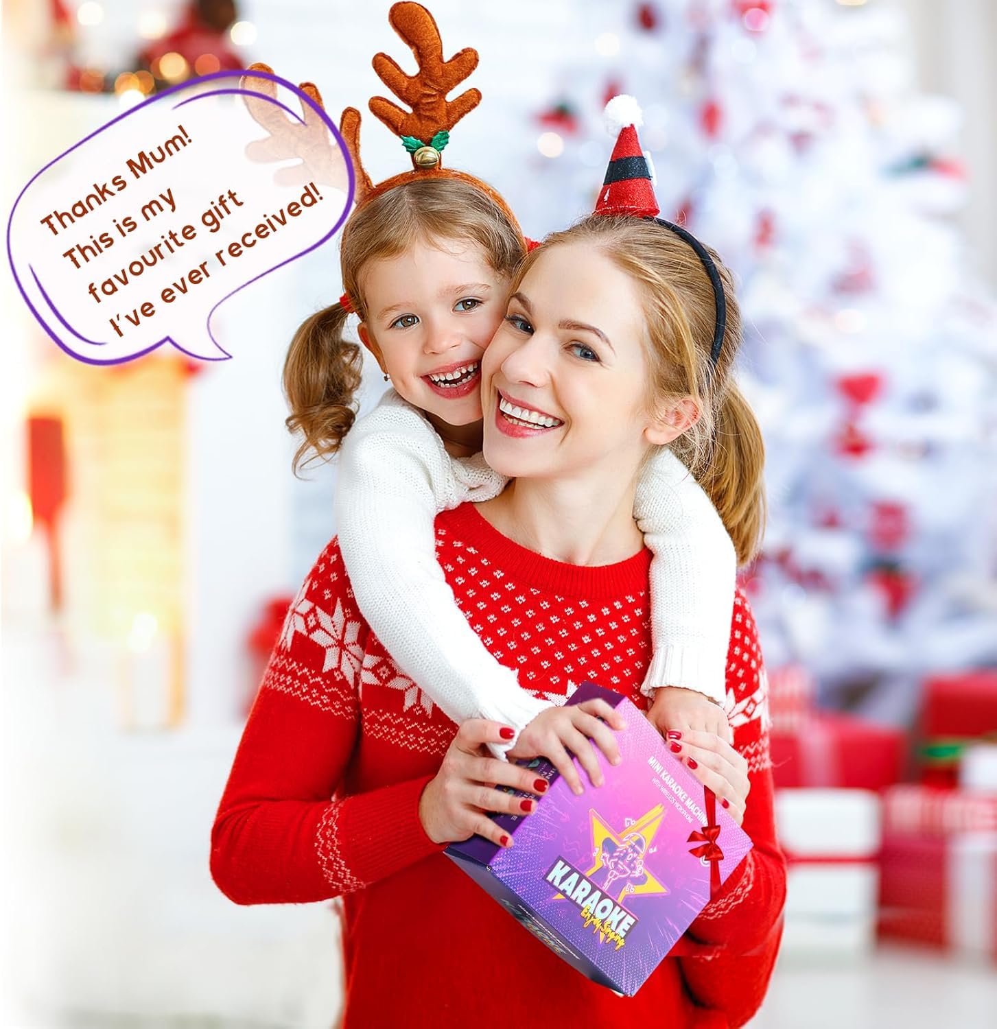 Mini Karaoke Machine for Kids Adults, Portable Bluetooth Speaker - craques