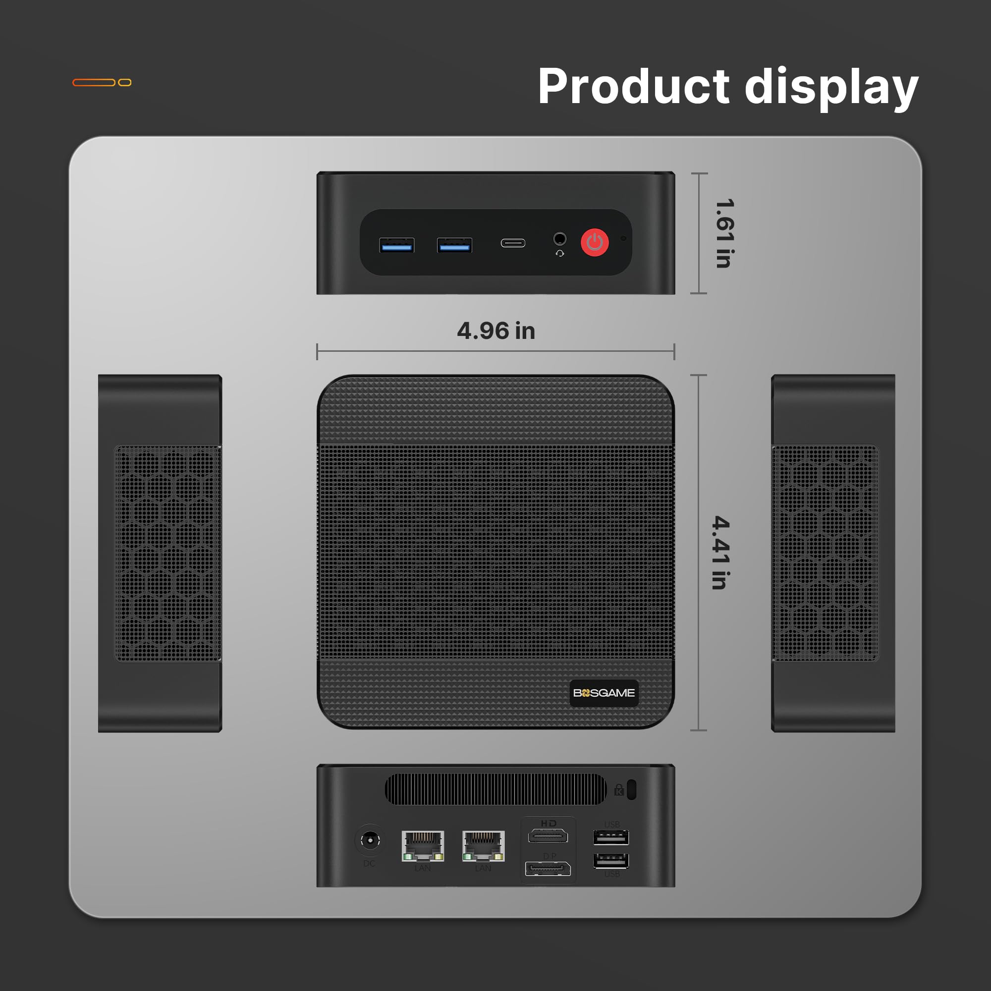 craques Ryzen 7 Gaming Mini PC Compact High-Performance