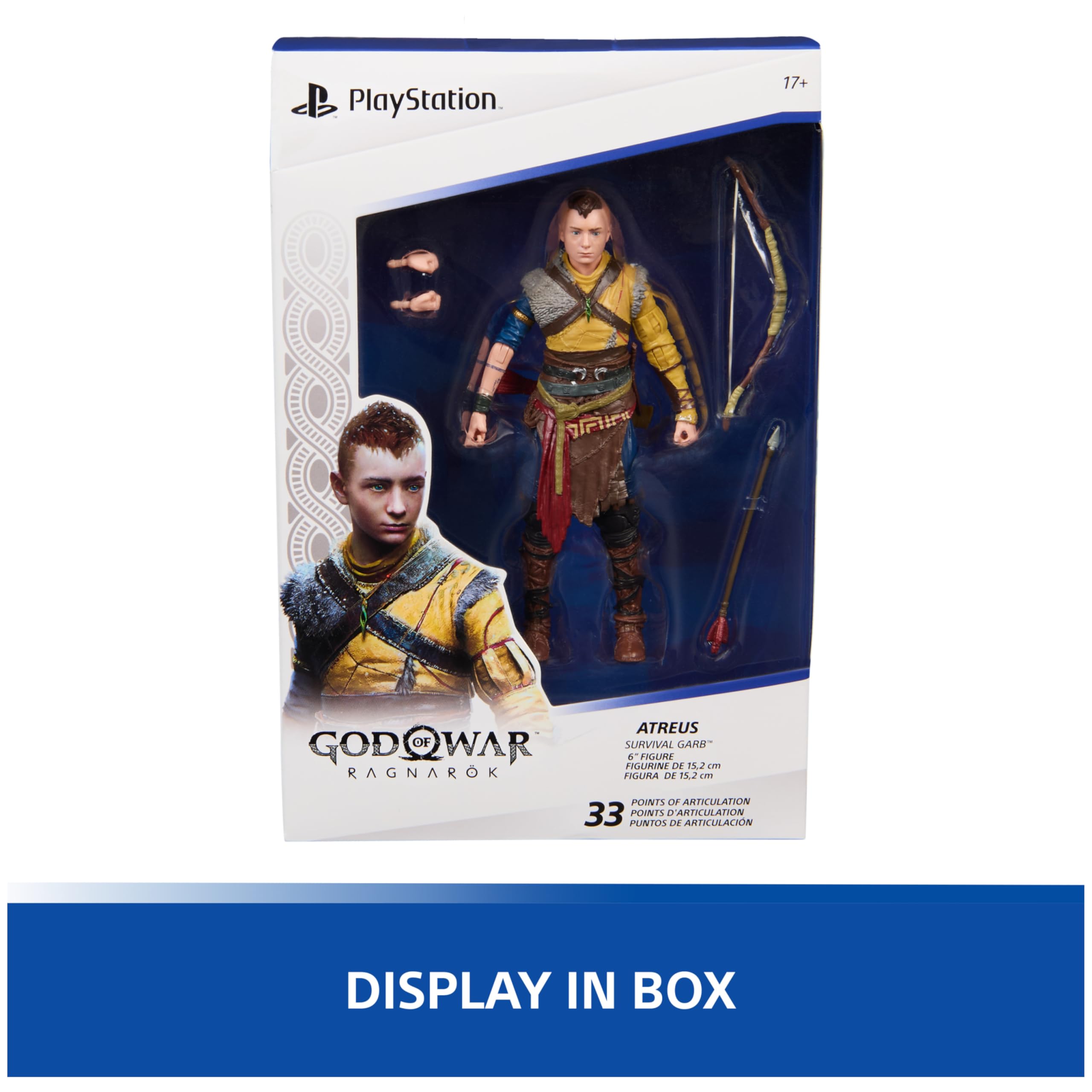 PlayStation God of War Ragnarök, 6” Kratos Action Figure with 5 Accessories, The Shapes Collection, for PS5 Fans & Collectors Ages 17+ - craques