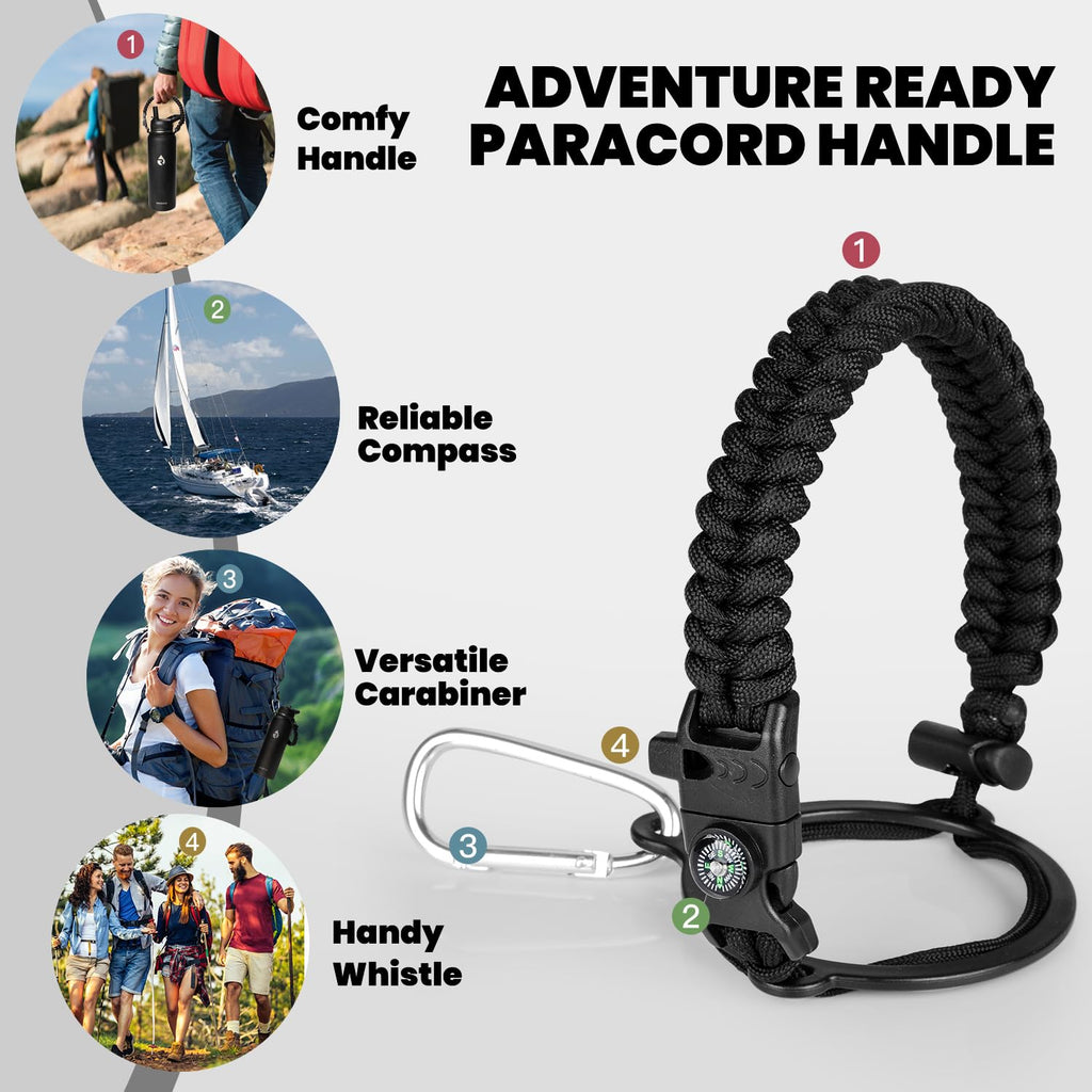 RAYMYLO One Gallon Water Bottle Insulated Triple Walled Vacuum Stainless Steel (Cold for 48 Hrs) Leak Proof & BPA-Free