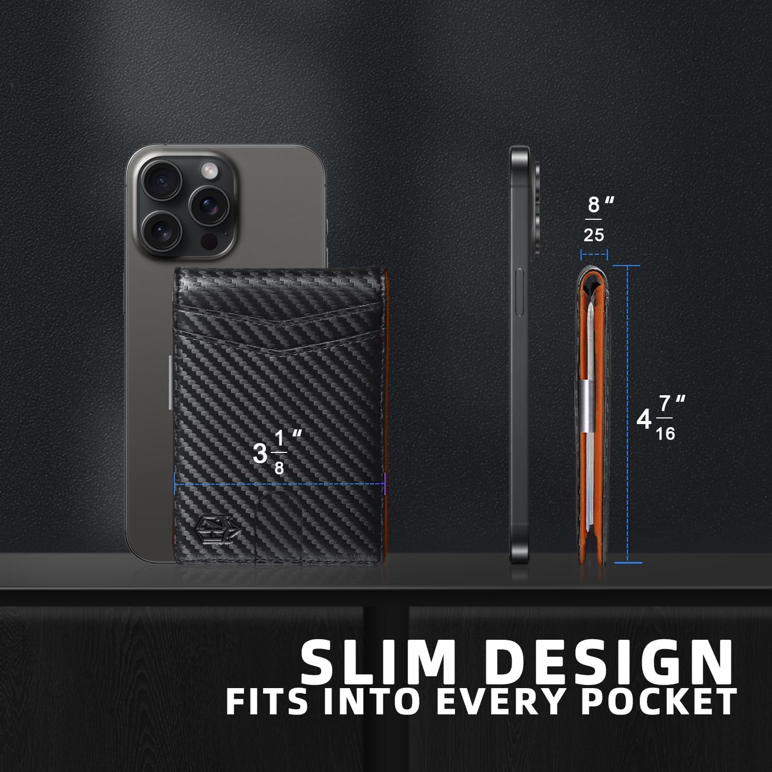 Craques Slim RFID Wallet for Men - Brown Leather craques