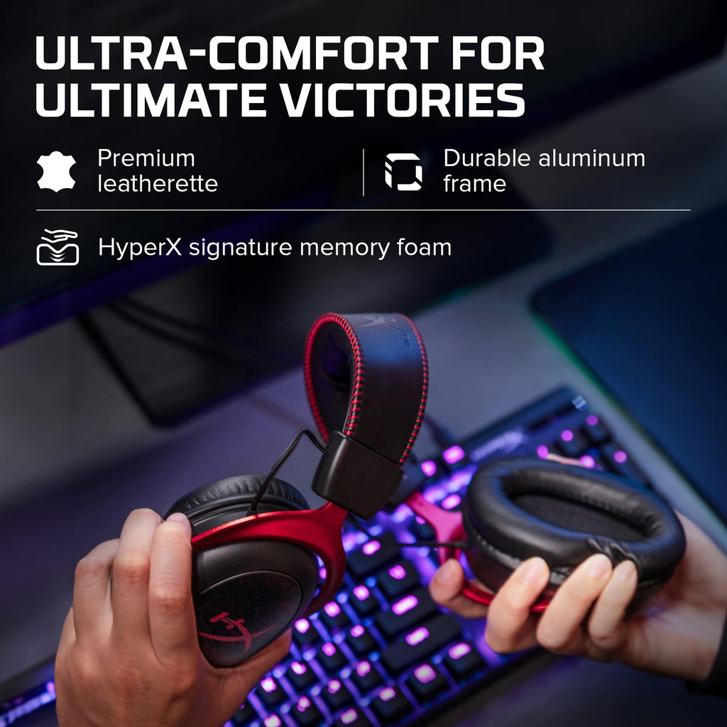 HyperX Cloud II - Gaming Headset, 7.1 Surround Sound, Memory Foam Ear Pads - craques