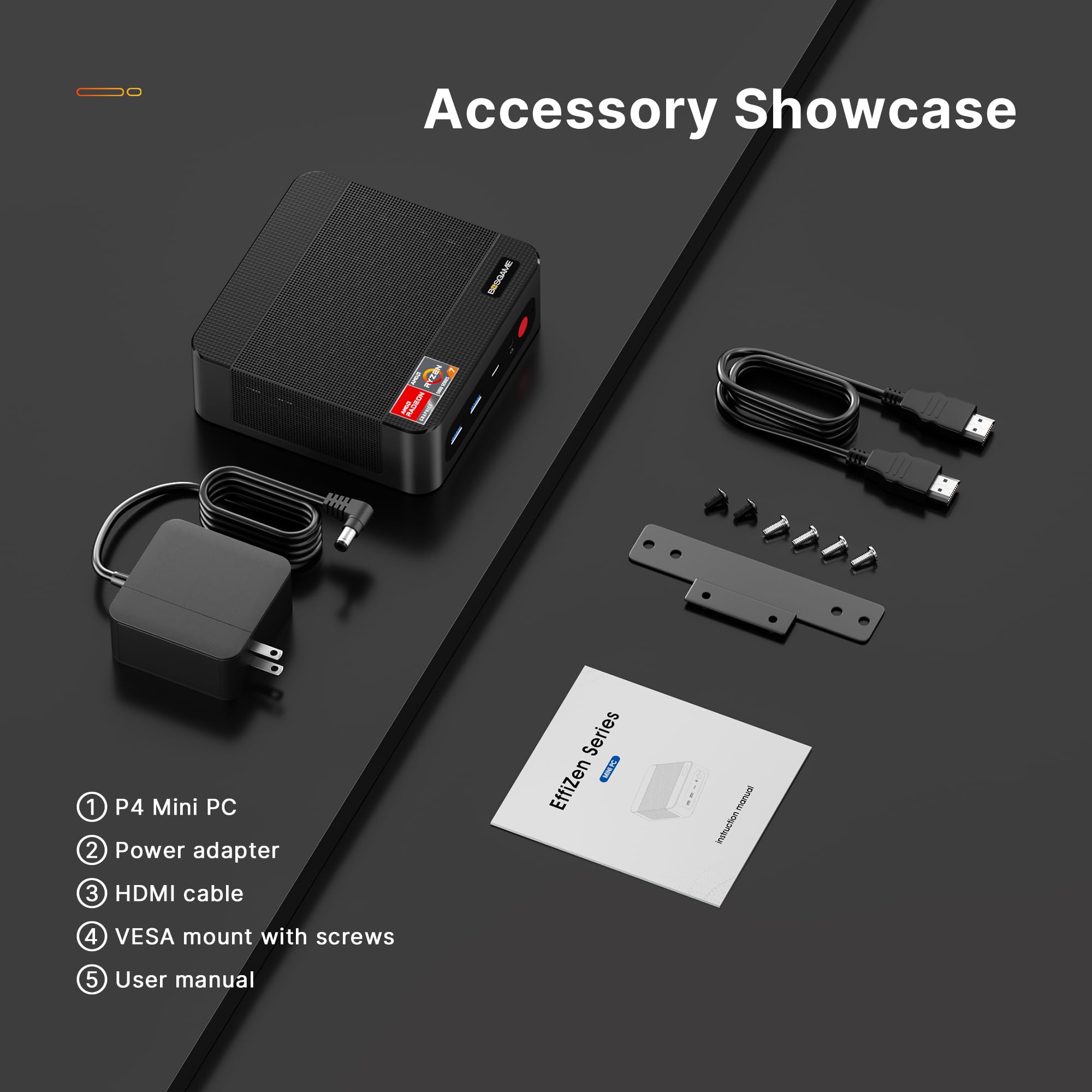 craques Ryzen 7 Gaming Mini PC Compact High-Performance