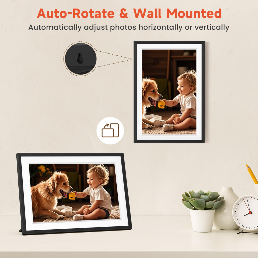 Craques Frameo WiFi Digital Picture Frame with Wood Finish craques